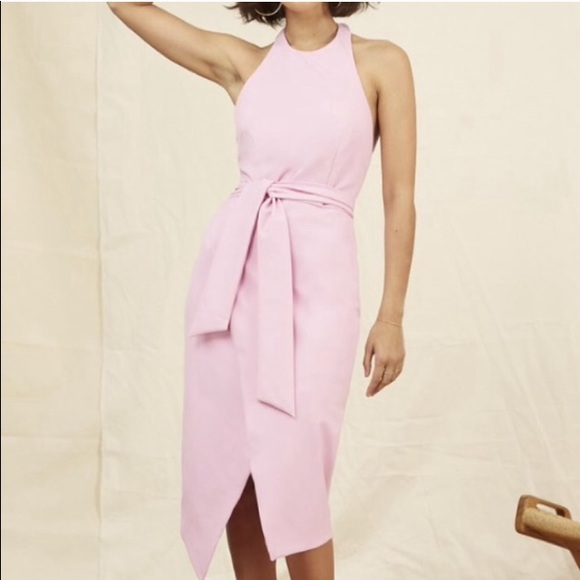 Trade-Finders Keepers Essie Mauve Pink Tie Dress - Picture 7 of 7